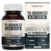 Front view of TQ-Advanced Black Seed Oil Softgels bottle