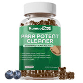 Bottle of Black Walnut Wormwood Detox Gummies on white background