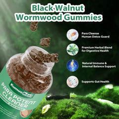 Gummies poured from bottle into a dish