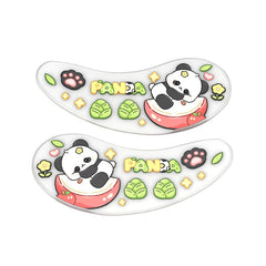 Rabbit-inspired eye patch design detail