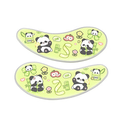 Flexible silicone eye patches with self-adhesive backing