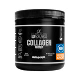 Blacklabel Unflavored Collagen Peptides powder bottle showing NSF Certified for Sport seal