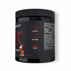 Back view showing supplement facts and details
