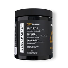 BLACKMARKET CUTS watermelon drink poured into shaker for focused training