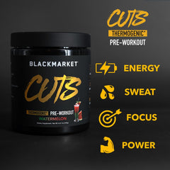 BLACKMARKET CUTS watermelon mix poured into glass for refreshing workout fuel