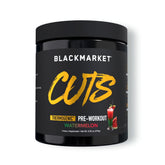 BLACKMARKET CUTS watermelon powder scoop for quick pre-workout energy