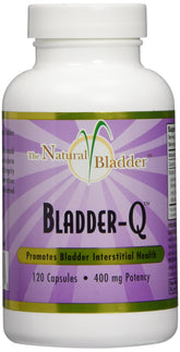 Bladder-Q 400 mg bottle labeled on white background