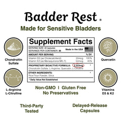 Doctor-recommended Bladder Rest packaging