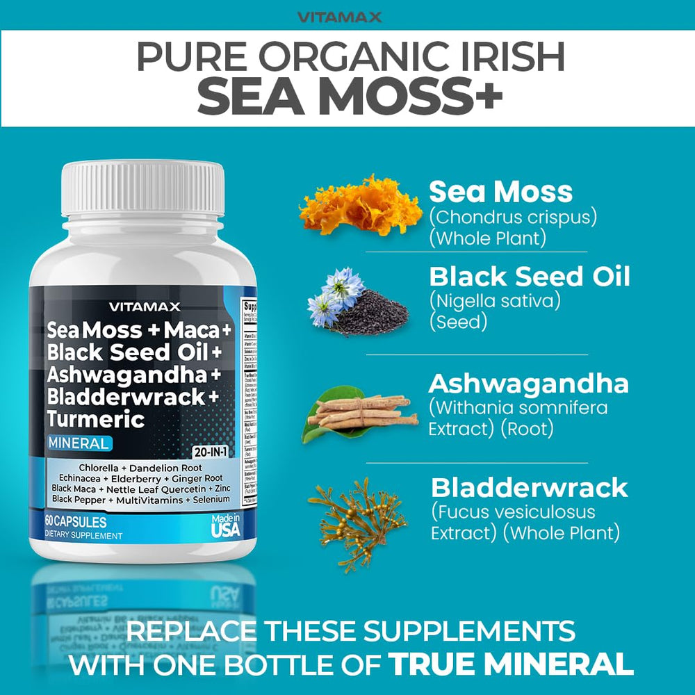Bladderwrack and sea minerals capsules — mineral-packed