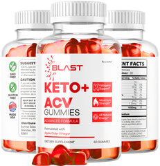 Product shot with multiple Blast Keto ACV Gummies bottles
