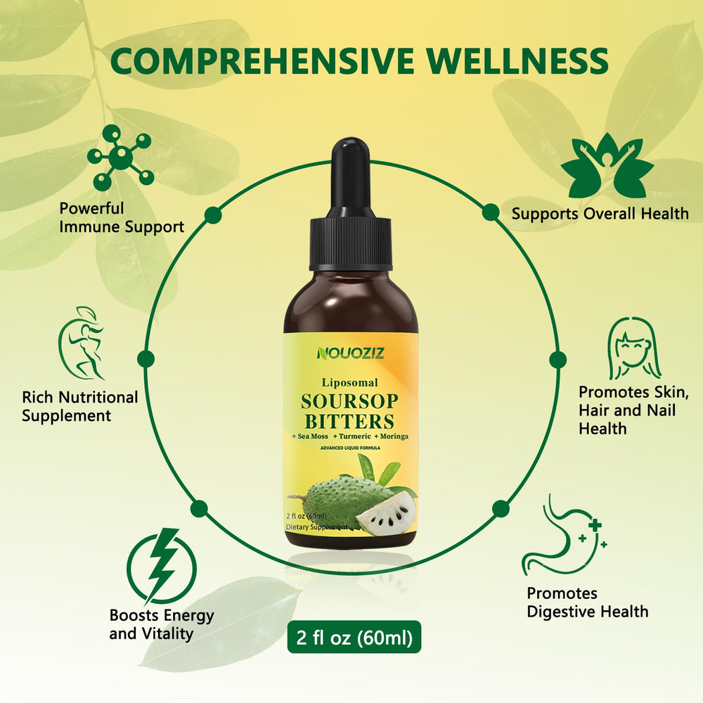 Blend of moringa, turmeric, sea moss ingredients