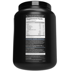 BLESSED protein tub closeup highlights clean ingredients and stevia sweetness.