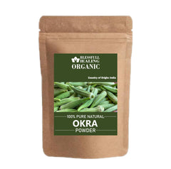 Blessfull Healing Organic Okra Powder 200g front view