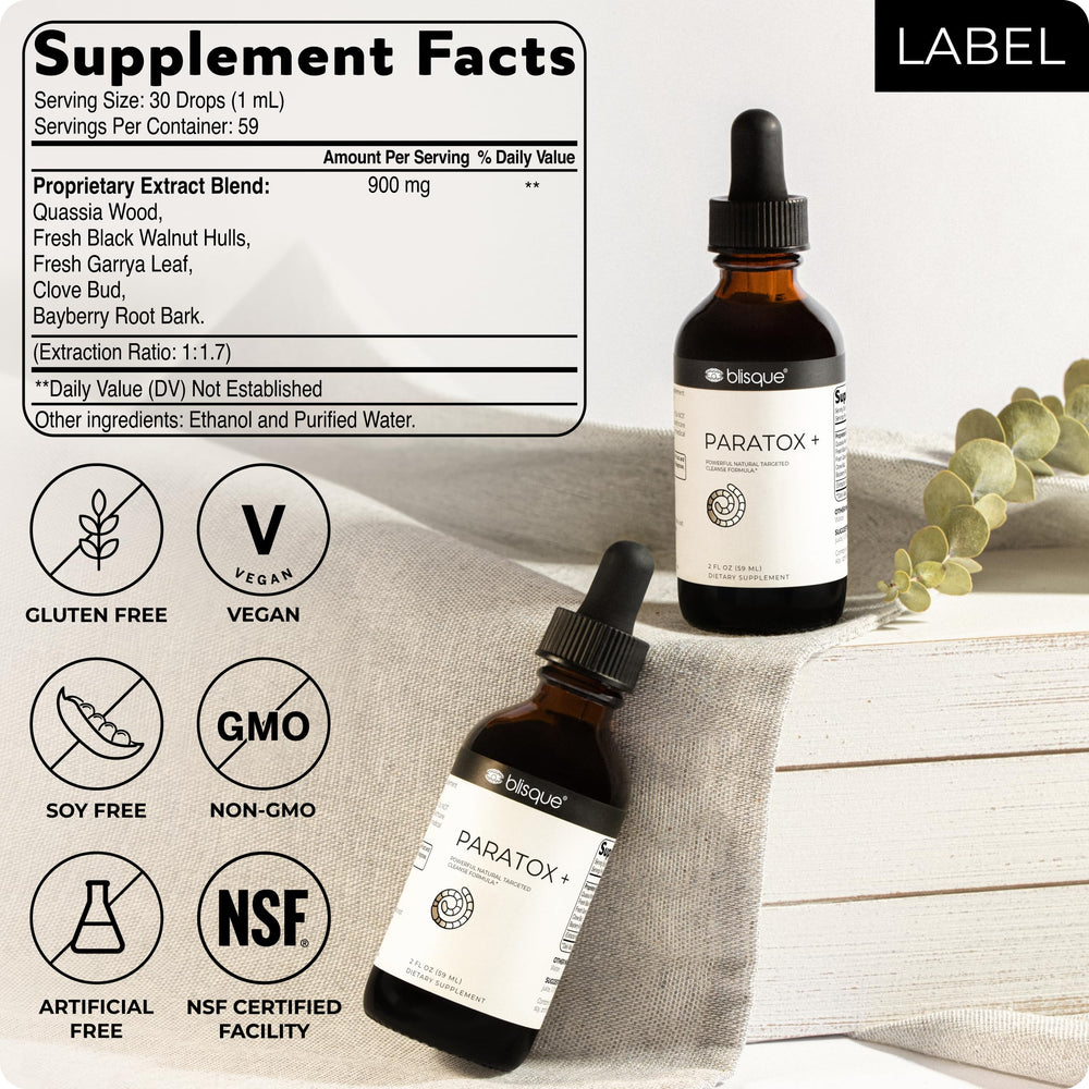 Yellow dock root ingredient for Blisque PARATOX+