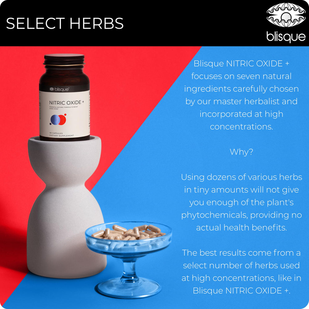 Two Blisque bottles with label visible