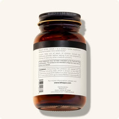 Vegan and Non-GMO logos beside Blisque bottle