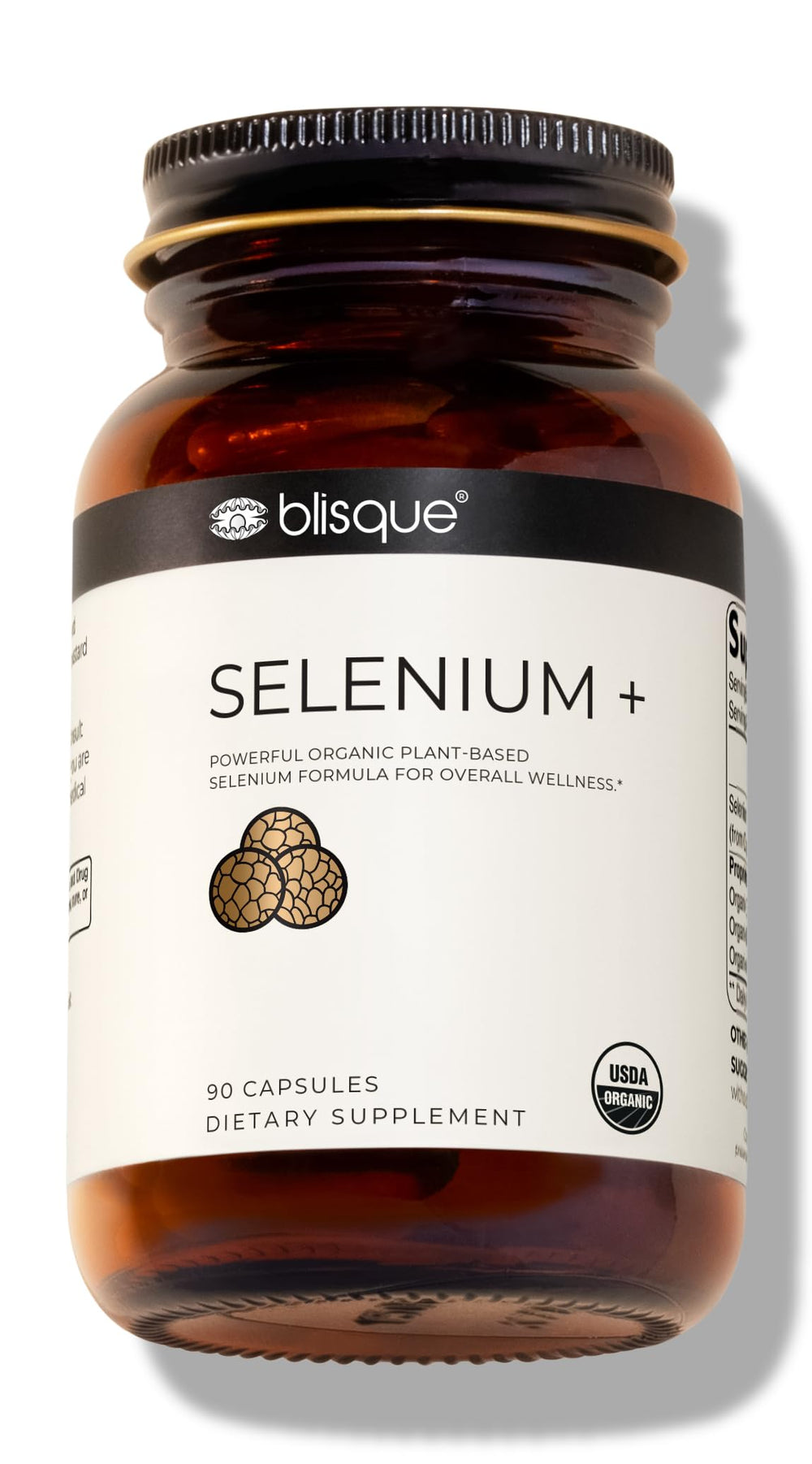 Blisque Organic Selenium capsules with mustard seed ingredients