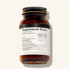 Healthy ingredients: organic mustard seeds, turmeric, ginger in Blisque