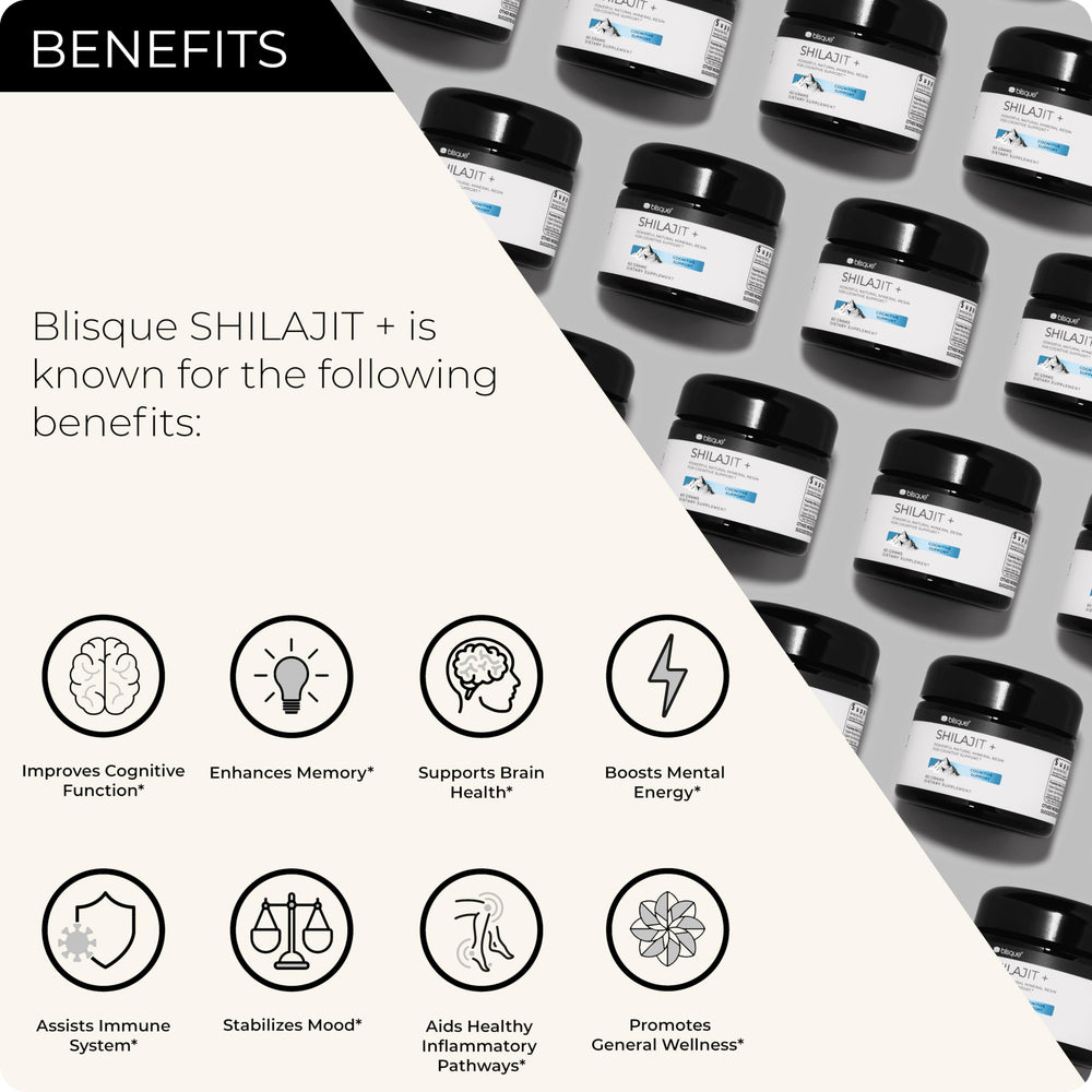 Macro shot of Blisque Shilajit Resin texture