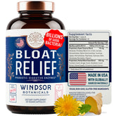 Bloat Relief Probiotic and Digestive Enzymes bottle label