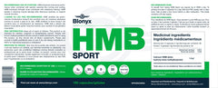 Blonyx HMB Sport Capsules on white background with 30-day supply concept
