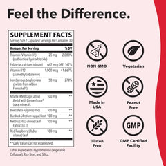 Raspberry and vitamin B12 included in Blood Nourish-R blend