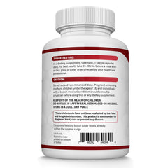 Healthy lifestyle concept with Blood Sugar Complex bottle