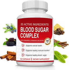 Blood Sugar Complex Supplement bottle with 60 capsules
