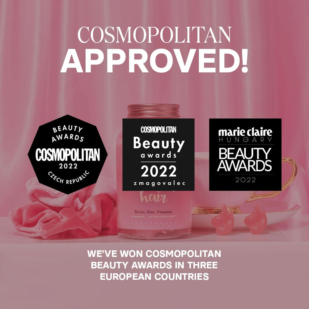 Ingredients list showing biotin, vitamin C, B6, B12