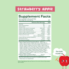 Chlorella, beet root powder and probiotics ingredients illustration