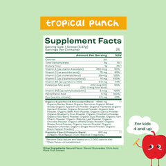 Serving suggestion: scoop mixed with 8 oz of water or a smoothie