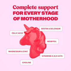 Vegan and gluten-free prenatal gummies packaging