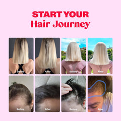 Mom-to-be with healthy hair concept