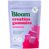 Bloom Creatine Monohydrate Gummies Berry Boost bottle label