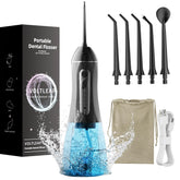 Blue and Black 2-Pack Water Flosser setup view