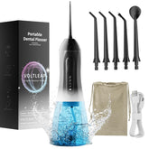 Front view of Blue and Blackwhite 2-Pack Water Flosser