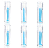 Blue six-piece contact lens remover tool set