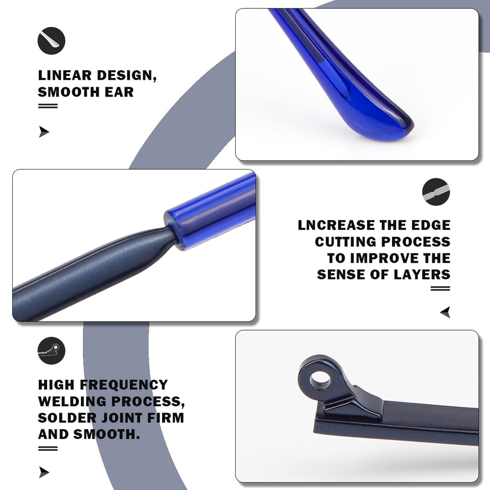 Universal blue eyeglass replacement arm