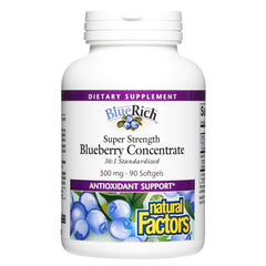 BlueRich blueberry concentrate softgel front view
