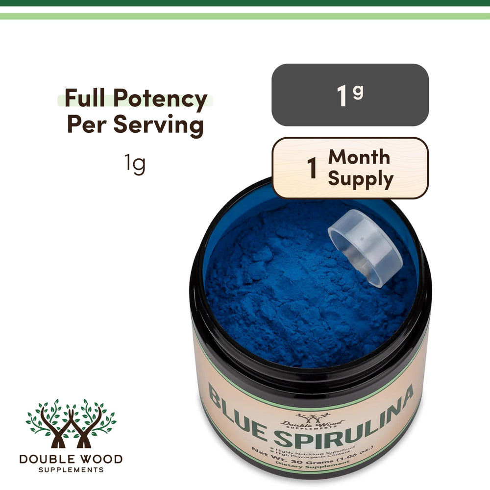 Gluten-free and non-GMO Blue Spirulina powder