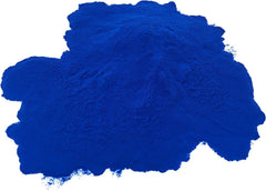 Close-up of blue spirulina powder granules