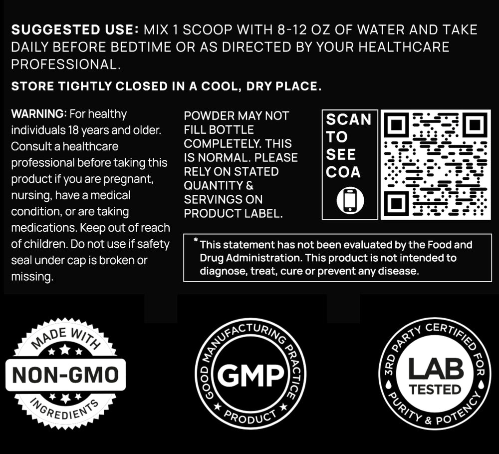 Blueberry Lemonade flavored sleep powder being mixed