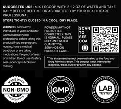 Blueberry Lemonade flavored sleep powder being mixed