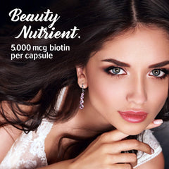 Bluebonnet Biotin 5000 mcg nutrition facts