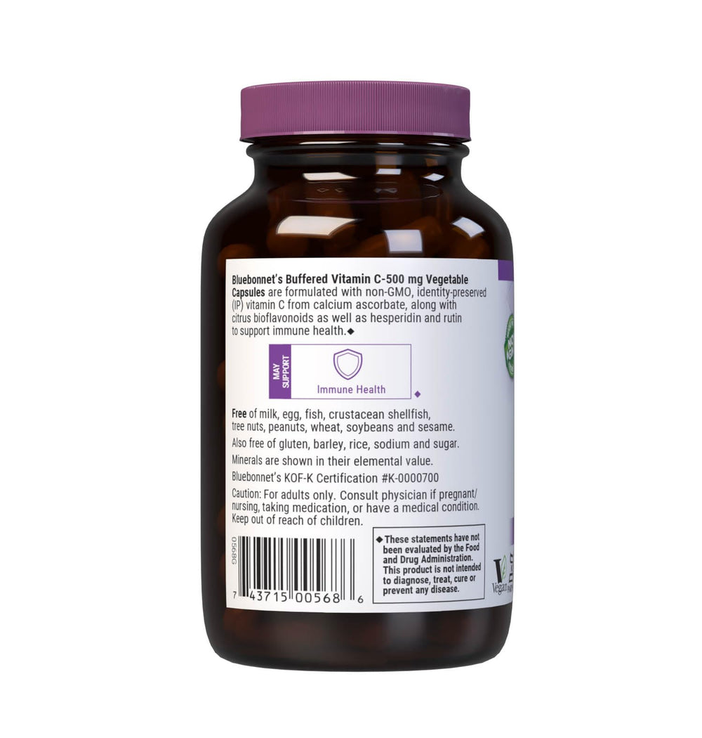 Bowl of 90 vegetable capsules beside BlueBonnet bottle