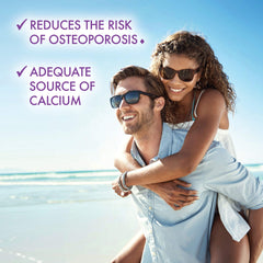 Label highlights 1000 mg calcium, 400 mg magnesium and 800 IU vitamin D3 per serving