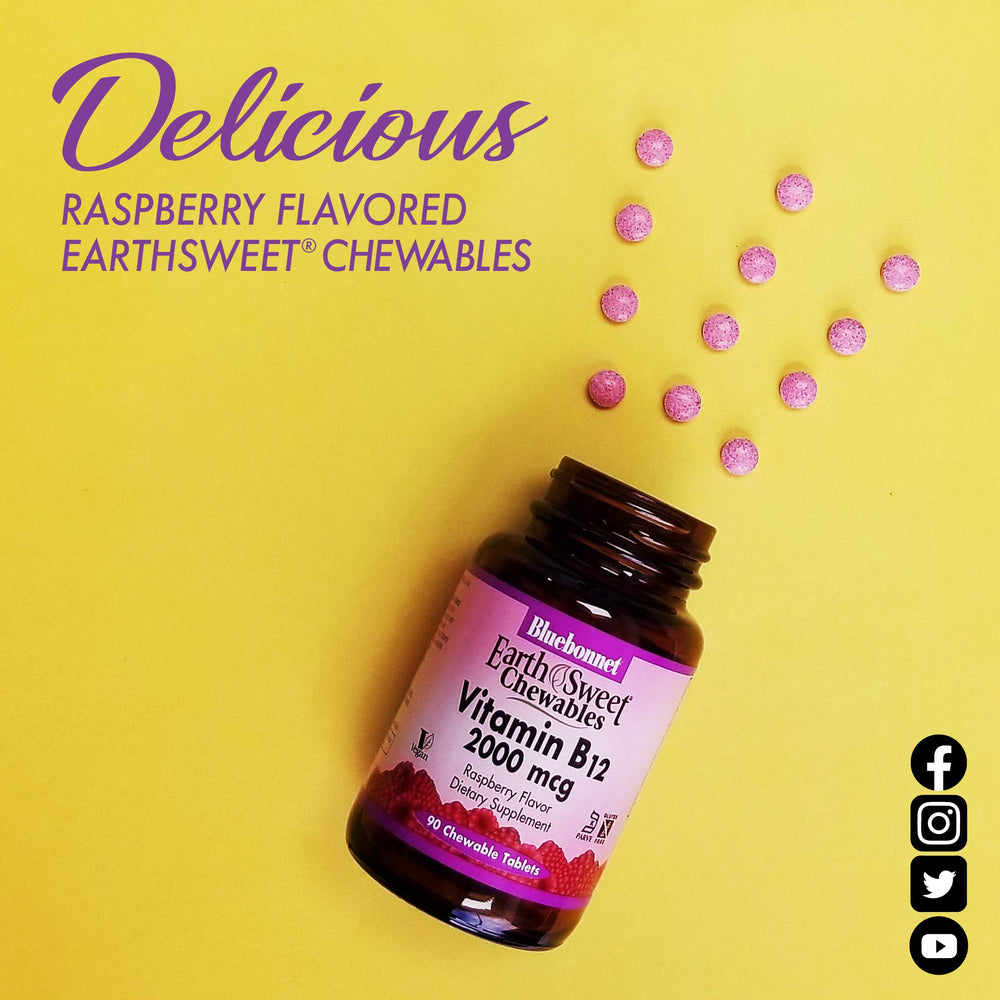 EarthSweet-sweetened B12 chewables; soy-free, gluten-free, vegan