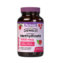 Bluebonnet EarthSweet Methylfolate 1000 mcg bottle label