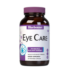 Bluebonnet Eye Care Macular & Blue Light Support bottle with 60 vegetable capsules, 30 servings.