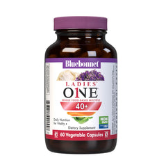 Bluebonnet Ladies’ ONE 40+ bottle front with 60 veggie capsules